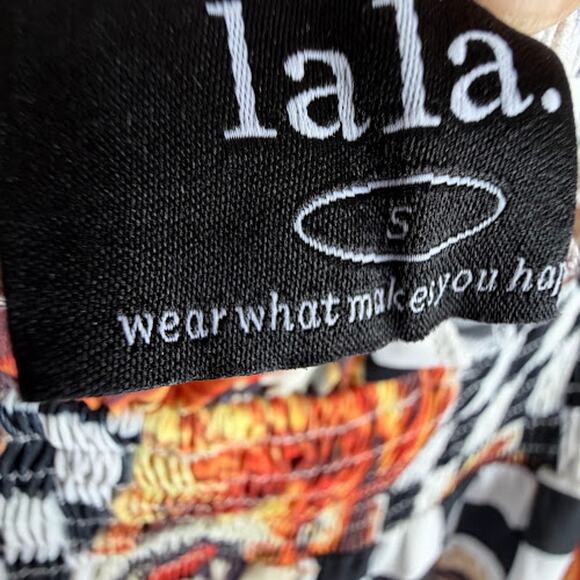 Dressed In Lala Palm Springs Smocked Dress in Lions, Tigers, Check Small $136 - Picture 4 of 5